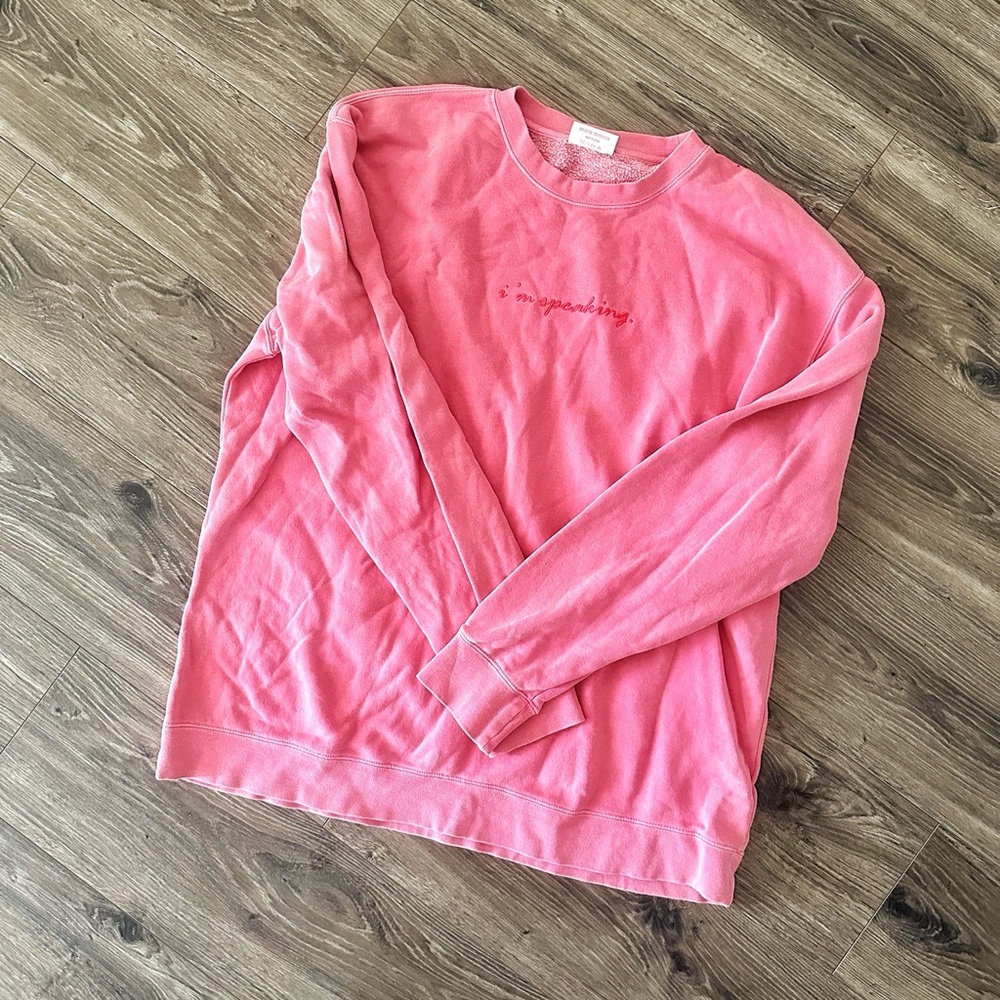Faded Red “I’m Speaking” Graphic Sweatshirt